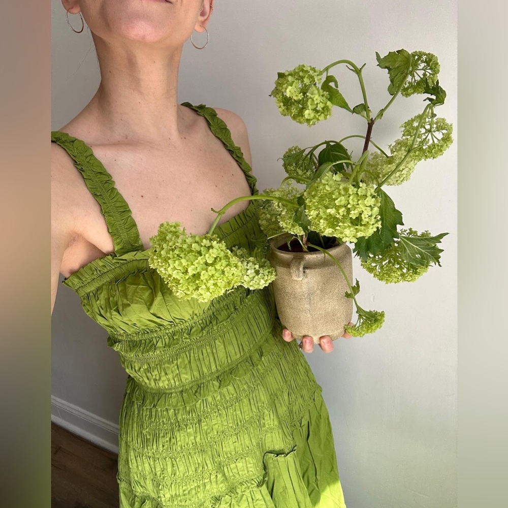 Doen Lime Green Marianne Maxi Dress